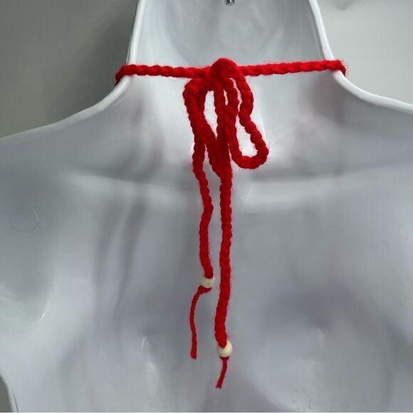 Handmade Napper brand granny square string bikini top halter adjustable any size - Picture 6 of 13